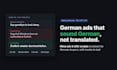 localize your english ads and ugc scripts into native german for dach