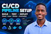set up cicd pipelines, cloud infrastructure, and automation