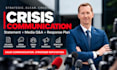 create your crisis communication response, holding statement and media QA