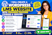 create a wordpress lms website with progress tracking courses and quizzes