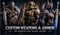 create custom 3d weapons and armor for game mods