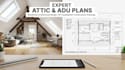 design attic conversion, adu, garage conversion and basement finishing plan