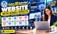 create a custom 3d animated website with scroll effects