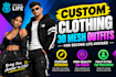 custom clothing 3d mesh outfits second life avatars