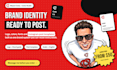 design your brand identity and instagram post templates
