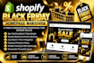 design a high converting shopify black friday homepage