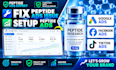 fix peptide ads issues and setup facebook ads or google ads for peptide