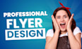 design a modern professional flyer