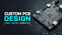 design custom pcb layouts and prepare gerber files