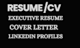 write an ats optimize resume, cover letter and optimize linkedin