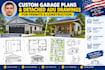 draft custom garage plans and detached adu drawings