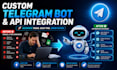 build custom python telegram bot API integration business automation