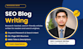 do SEO article writing, blog post writing or content writing