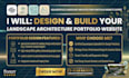 design squarespace landscape architecture portfolio website outdoor design