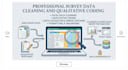 do professional survey data cleaning and qualitative coding