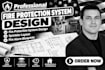 fire protection system design, sprinkler layout, fire alarm blueprints