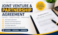 draft a professional joint venture and partnership agreement