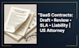 draft a custom saas subscription agreement and software license