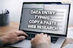 accurate data entry and typing