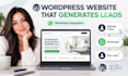 build a wordpress website that generates leads through whatsapp