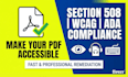 make your PDF accessible for section 508, wcag, and ada complaince