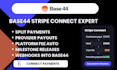 base44 stripe connect, base44 marketplace payouts, split payments stripe