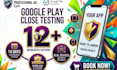 12 testers closed testing app testing 12 app testers 20 testers
