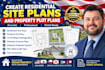 create residential site plans and property plot plans
