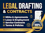 professionally draft and format legal documents, contracts, agreements