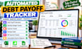 create automated debt payoff tracker numbers expense monthly budget tracker