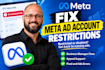 fix meta ads restriction, disabled ad account, business manager suite, and pixel