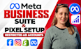 setup meta pixel, facebook pixel, tiktok pixel, API,GTM,ga4, google ads tracking