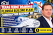 texas permit drawings, florida building plans, construction blueprint set