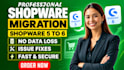 migrate shopware 5 to shopware 6 without data loss and fix isues