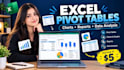 create excel pivot tables, charts and analyze your data