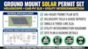 design ground mount solar permit set, helioscope, sld, and interconnection