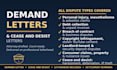 draft demand letter cease and desist with my letterhead