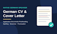 proofread your german CV and cover letter