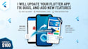 update your flutter app, fix bugs, and add new features