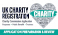 prepare your UK charity registration and charity commission application