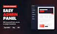 build a fast laravel website with an easy cms admin panel