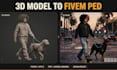 convert 3d model to fivem peds gta 5 ped addon peds custom ped rigging  mods