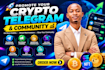 promote crypto telegram, telegram channel, memecoin, solana, bitcoin, nft, token