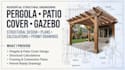 design pergola plans, patio permit and gazebo structural drawings