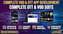 build vod ott app streaming website and web admin panel