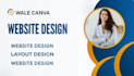 design a professional canva website