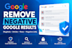 remove mugshots, negative links, articles, news from google