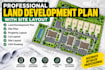create a professional plot plan, site plan and property layout in cad