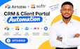 do airtable crm setup, airtable database design, ai automation, softr webapp