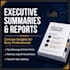 write professional executive summaries for long documents and reports